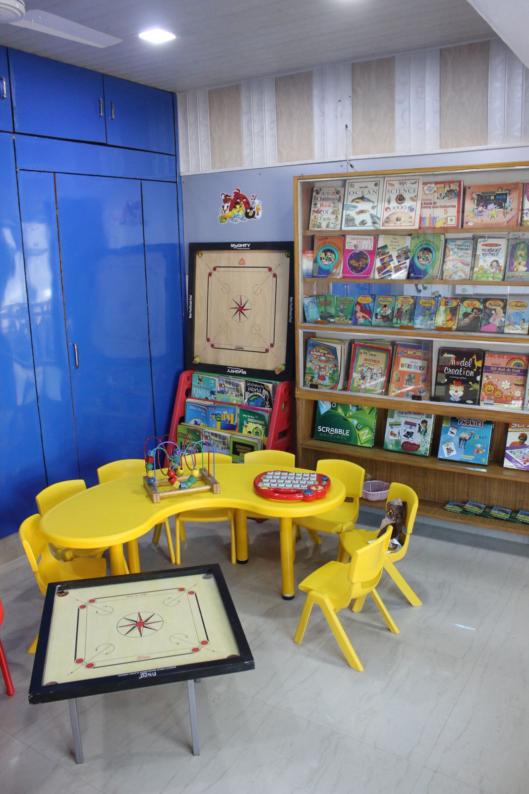 Reading and games corner